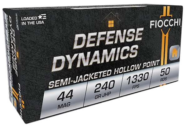 Fiocchi Defense Dynamics .44 Rem Mag 240gr JHP - 50 Rounds/Box