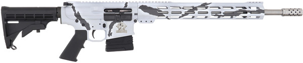 S/S BBL 10RD Pursuit Snow Camo AR10 Rifle .308 Win 18"