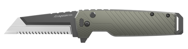 OUTDOOR EDGE RAZOR XD4 3.0" HEAVY DUTY GREEN KNIFE XDS430A-C