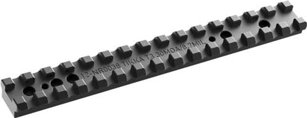 30 MOA Black Audere NATO Rail for Tikka T3/T3X