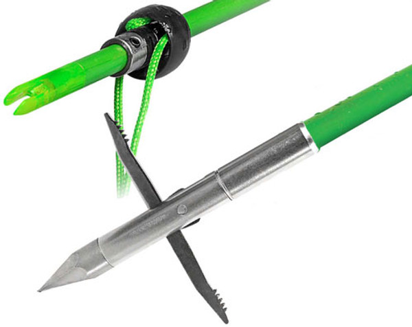 Bowfishing Arrow with Carpedo Point and SlideTruGlo Speed Shot