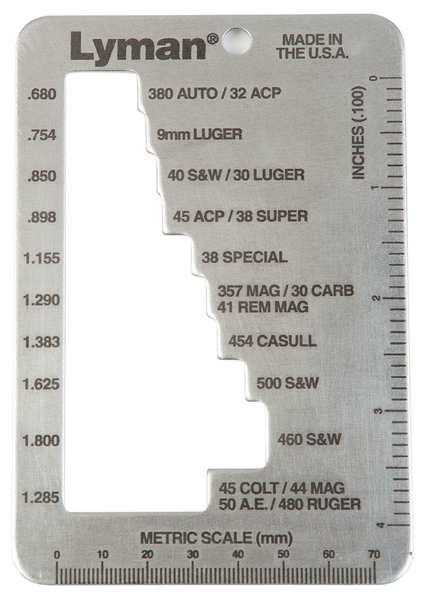Lyman E-Zee Case-Length Gauge for Pistols and Revolvers 7832217