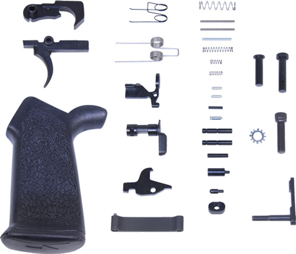 Ergonomic Grip AR10 Complete Lower Parts Kit by Guntec