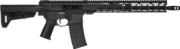 CMMG Dissent MK4 5.56mm Rifle with 16" Barrel and 30-Round SL-K Adjustable Stock in Black