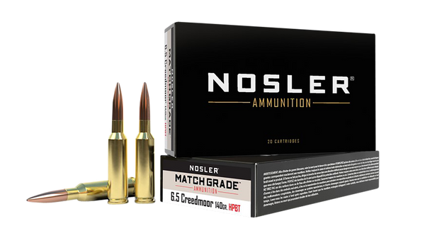 Nosler 6.5 Creedmoor 140gr Match Grade HPBT Ammo - 20/Box