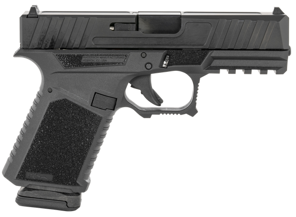 Anderson Kiger 9C 9mm Luger Pistol, 15+1 Capacity, Black DLC Finish