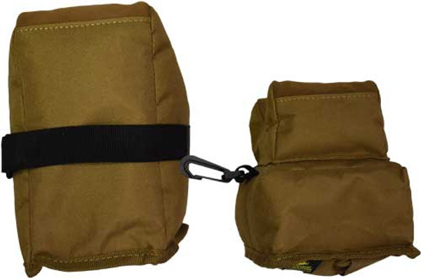Tan Fabric and Leather Bench Bag 2-Piece Set