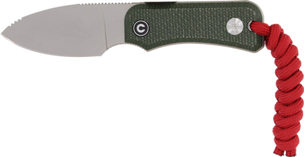 CIVIVI Baby Banter 2.39" Knife with Green Canvas Micarta and Stonewash Finish