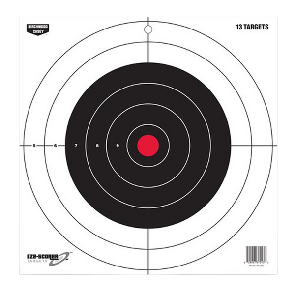 Birchwood Casey EZE-Scorer 12" Bullseye Target, 13 Pack