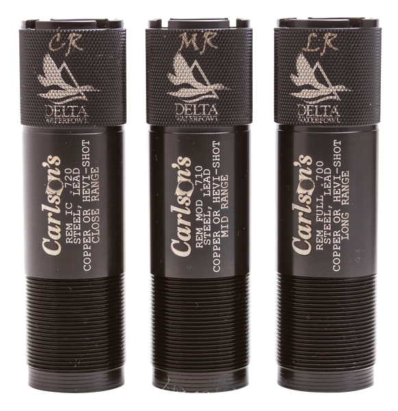 Carlson's 07269 Delta Waterfowl Remington 12 Gauge Choke Tubes - Mid/Long/Close Range Stainless Steel