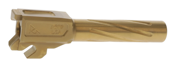 Precision Gold PVD Barrel for Sig P320 Carry - 9mm Luger, 3.90"