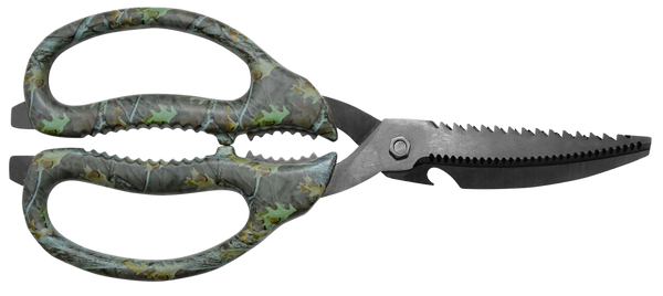 Camillus 19403 Multi-Function Camo Game Shears with 4" Serrated Titanium Blade, 9" Overall Length
