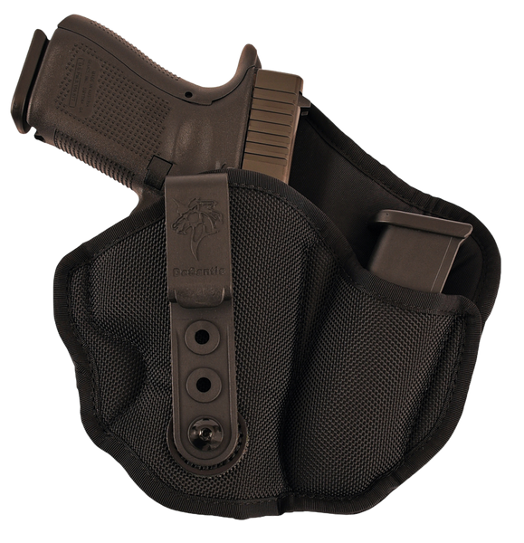 DeSantis Gunhide Inner Piece 2.0 AIWB Holster for Glock 26/Ruger SR/Sig P239 - Right Handed, Black Nylon Belt Clip