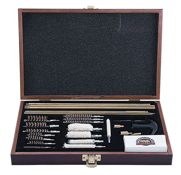 Universal Deluxe Multi-Caliber Cleaning Kit, 35 Pieces - Brown