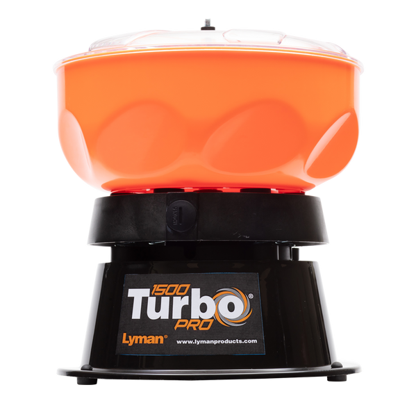 Lyman 7631650 1500 Pro Turbo Tumbler in Black and Orange