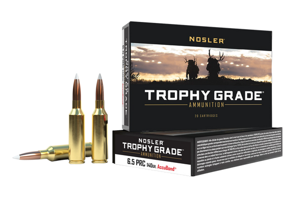 Nosler Trophy Grade 6.5PRC 140gr AccuBond Ammunition - 20 Rounds per Box