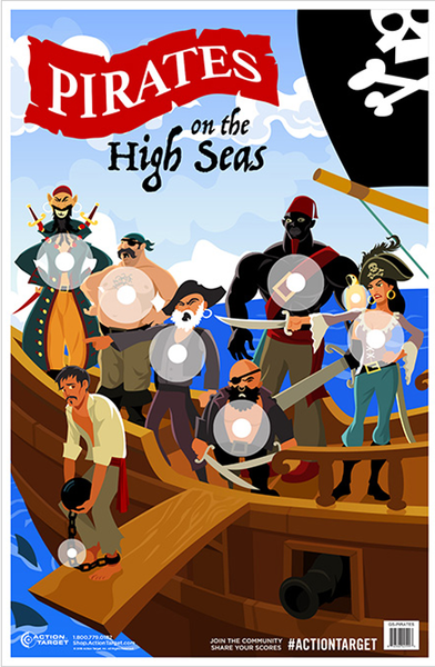 Pirate/Sailor Themed Paper Posters, 23" x 35", Multi-Color, Box of 100