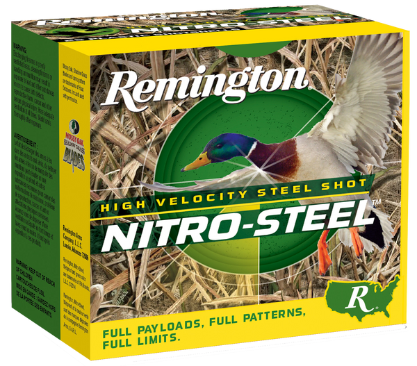 Remington Nitro-Steel High Velocity 12-Gauge BB Shot Ammo - 25 Rounds per Box