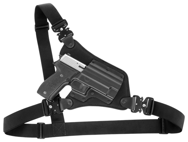 Galco HR880RB High Ready Chest Holster for Springfield XD/XDM - Right Hand, Black Kydex/Nylon, Fits Up to 58" Chest