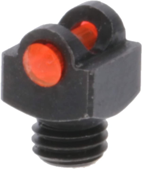 TruGlo StarBrite Deluxe Bead Front Sight with Red Fiber Optic - Black, 3mm Threads
