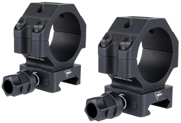Trijicon AC22073 35mm Medium Scope Rings with Q-LOC Technology - Matte Black