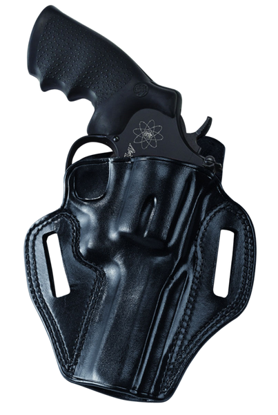 Galco CM424B Combat Master OWB Black Leather Holster for 1911 Right Hand
