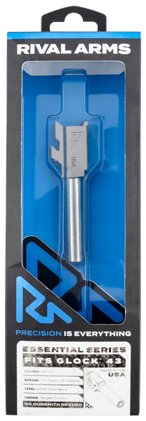 Rival Arms Essential V2 9mm Drop-In Barrel for Glock 43 - Stainless Steel 3.41"