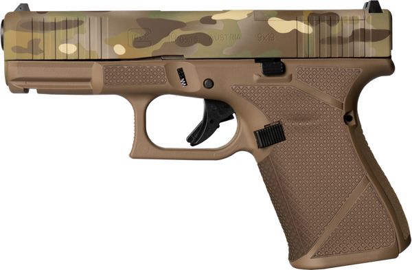 Glock G19 Gen5 MOS 9mm Compact FDE Camo 15+1 4.02" Barrel