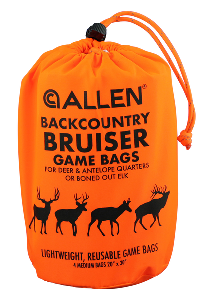 Allen 6591 BackCountry Bruiser Deer Game Bag Set - 4 Orange Polyester Bags