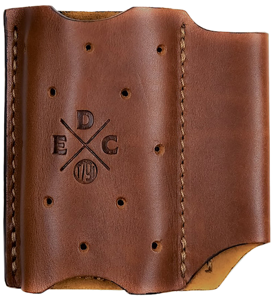1791 Gunleather EDC Action Clip Duo OWB Chestnut Leather Ambidextrous Belt Clip