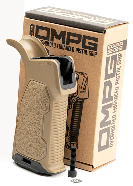 Strike Industries AR Enhanced Pistol Grip 15° FDE Rubber