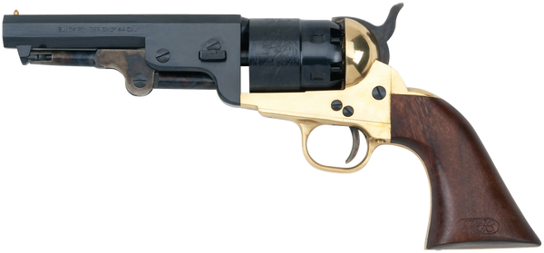 Pietta 1851 Sheriff .44 Caliber Revolver with Brass Frame and Walnut Grip