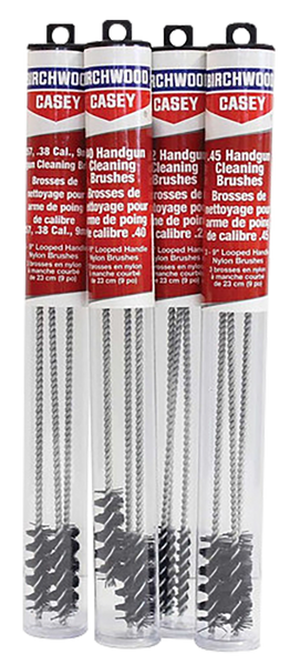 Birchwood Casey 41212 9" Nylon Handgun Cleaning Brushes 45 Cal 3-Pack