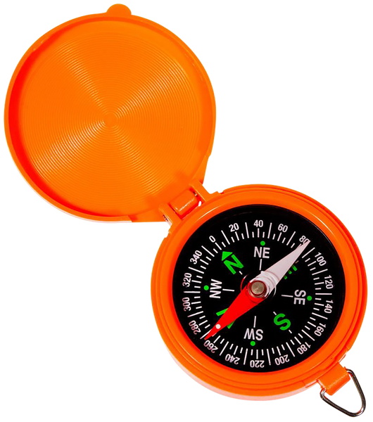 Allen 487 Orange Pocket Compass