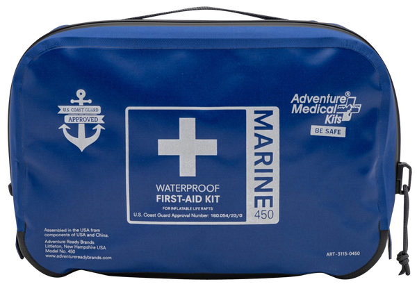 Marine 450 Waterproof Medical Kit for Injuries and Illnesses - Blue