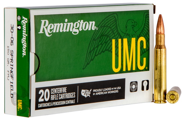 Remington UMC 30-06 Springfield 150gr FMJ Ammo - 20 Rounds