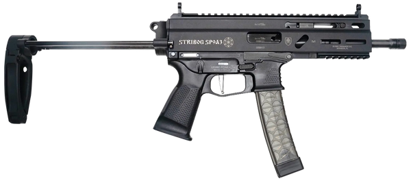 Grand Power Stribog SP9A3 9mm PDW with Tailhook Brace - 30+1 Capacity, Black Finish