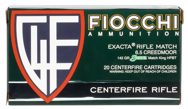 Fiocchi Hyperformance 6.5 Creedmoor 142gr Sierra MatchKing BTHP - 20 Rounds/Box, 10 Boxes/Case