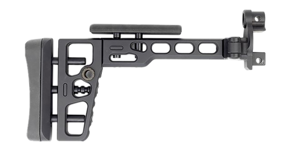Samson S.A.S Folding Stock with MP5K End Cap - Black Aluminum
