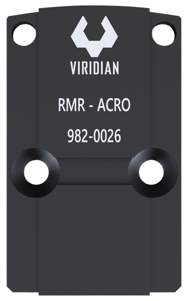 Viridian RFX45 RMR Mounting Adapter - Black Anodized Finish