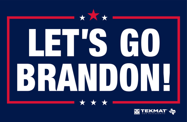 Patriotic TekMat Cleaning Mat: 'Let's Go Brandon' Design
