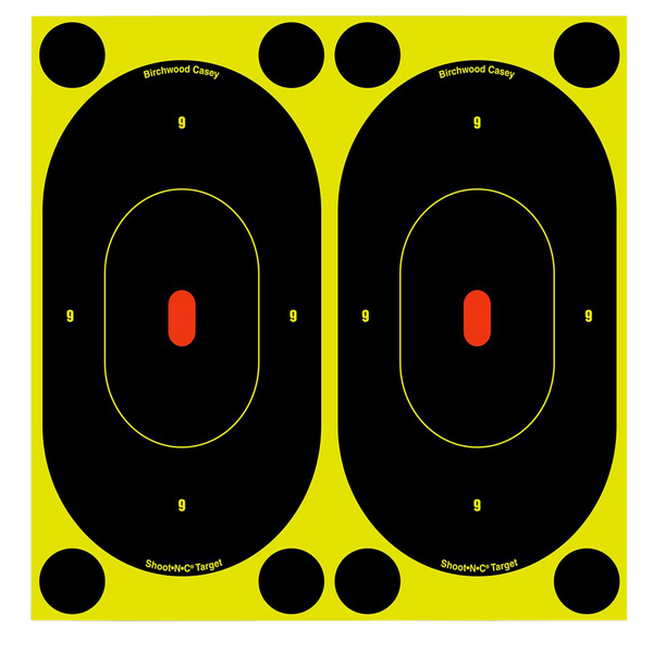 Birchwood Casey 7" Oval Silhouette Reactive Targets - 60 Pack