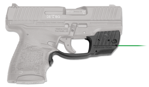 Crimson Trace LG-482G Green Laserguard for Walther PPS M2 - Black