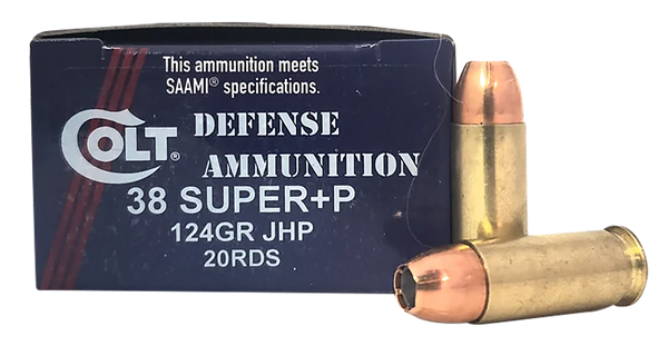 DoubleTap Defense 38Super+P 124gr JHP Ammunition - 20/Box