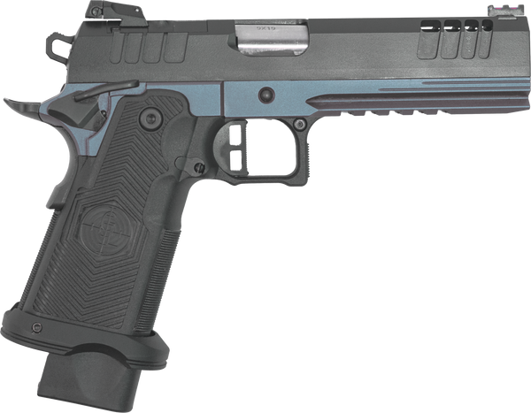 Great Lakes Firearms GL1911DS9FSSBLU 9mm 1911 DS Synergy Pistol with Optic Cut and Blue Titanium Frame