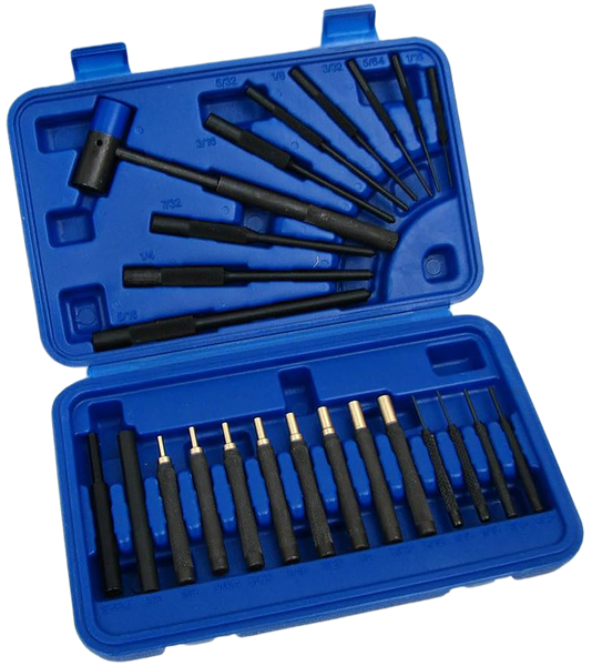 Universal 24-Piece Drive Pin & Roll Punch Set - DAC GMPUNCH24