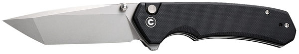 Civivi Brazen Folding Tanto Knife with Stonewashed D2 Steel Blade and Black G10 Handle