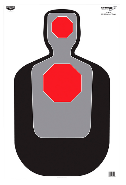 Birchwood Casey EZE-Scorer BC-19 Silhouette Targets, 23"x35", Pack of 100