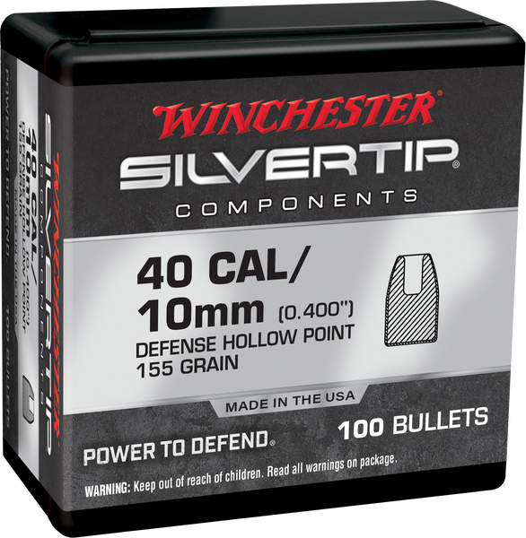 Winchester Ammo WB40ST155X 40S&W 155gr Silvertip HP 100/Box