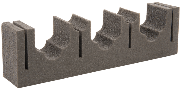 Allen 5658 Magnetic Holder for Firearms & Fishing Rods - Black Metal/Foam, Holds 3 Rifles/Shotguns